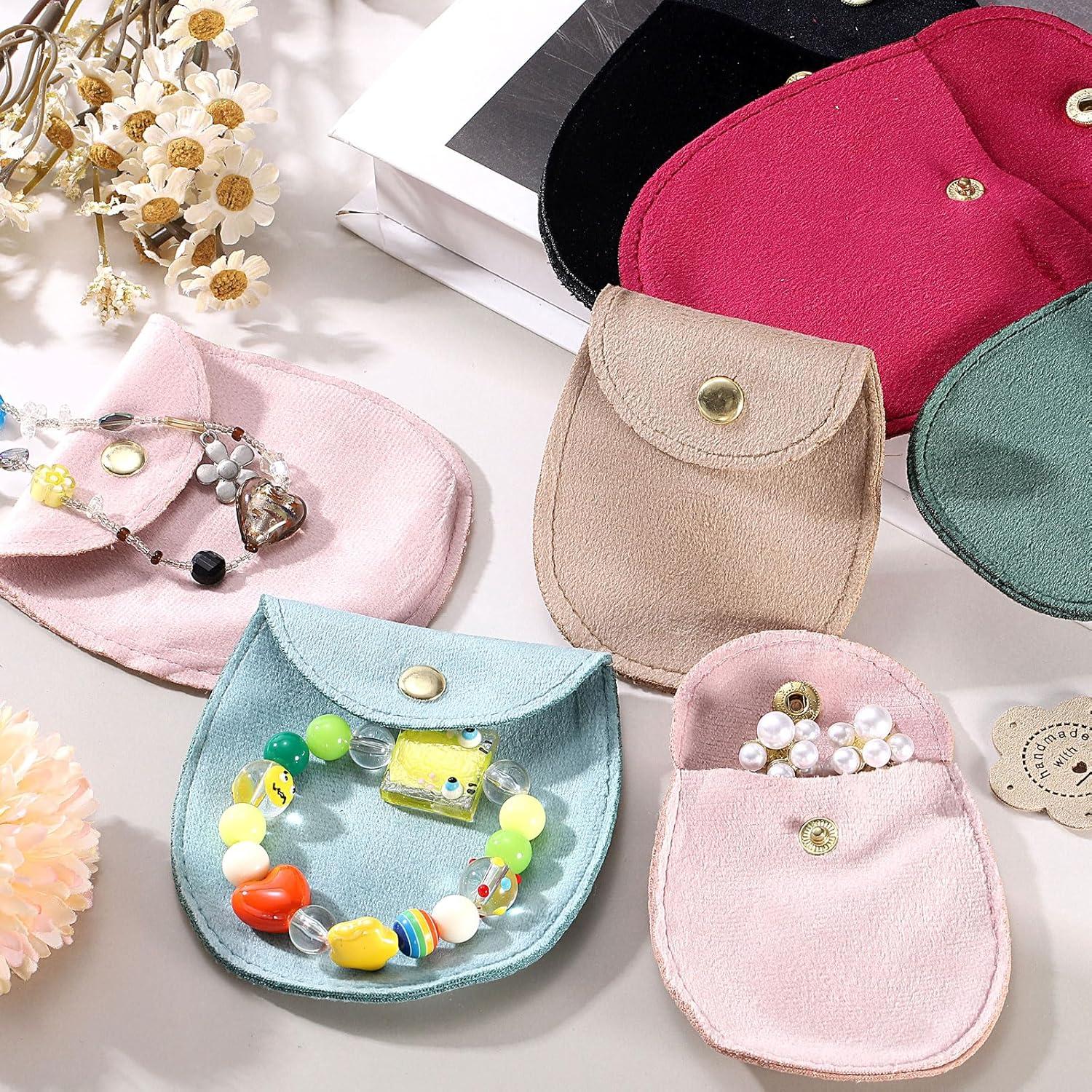 Bolsas de Joyas de Terciopelo uxcell 8 Pcs 7.5x11.5cm Azul