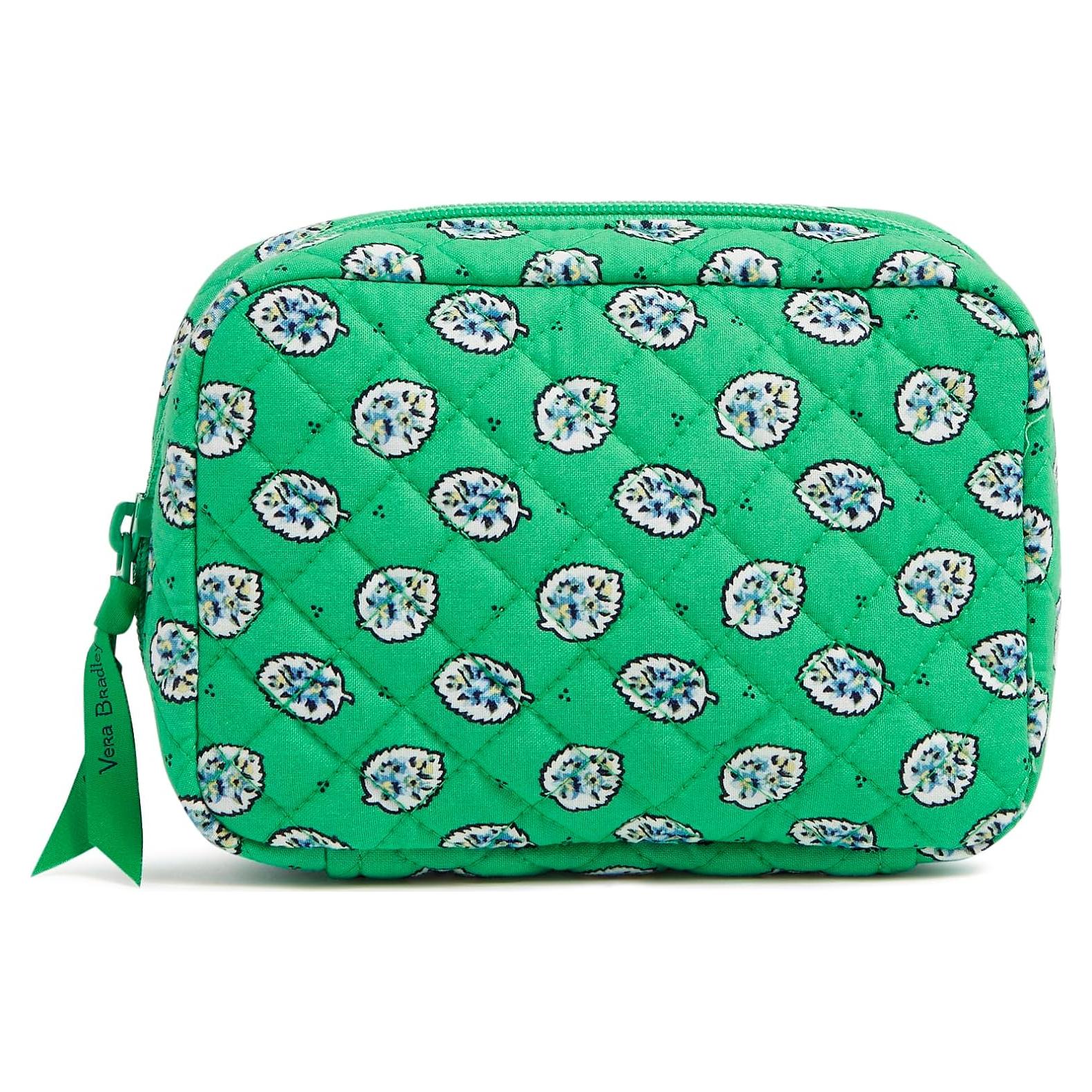 Organizador de Joyas Vera Bradley Algodón Verde Jardín 17.78x12.7cm