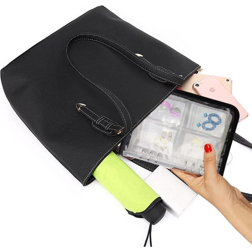 Estuche Organizador de Joyería LingLingo Negro 80 Compartimentos