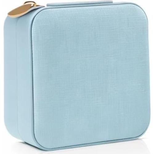 Caja de Joyería de Viaje Vlando Azul Organizador 11x11cm