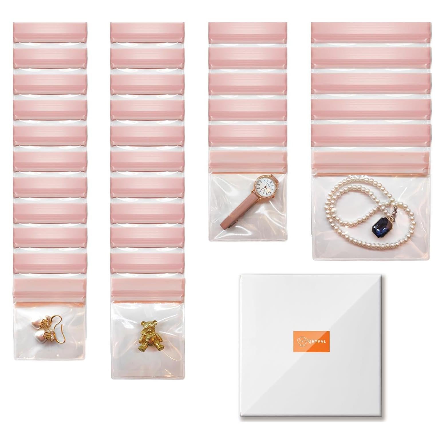 Bolsas de Joyería Qryval 30 PCS Anti Tarnish EVA Tamaños Mixtos