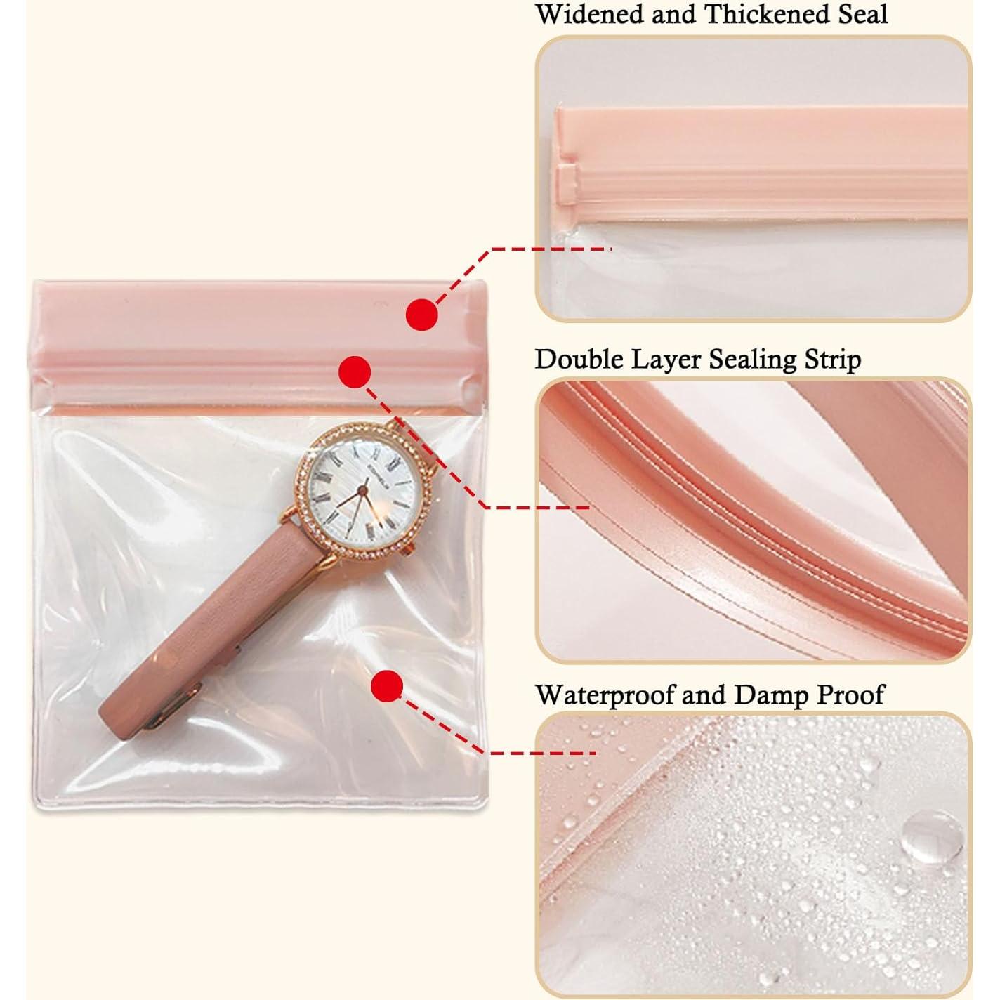 Bolsas de Joyería Qryval 30 PCS Anti Tarnish EVA Tamaños Mixtos