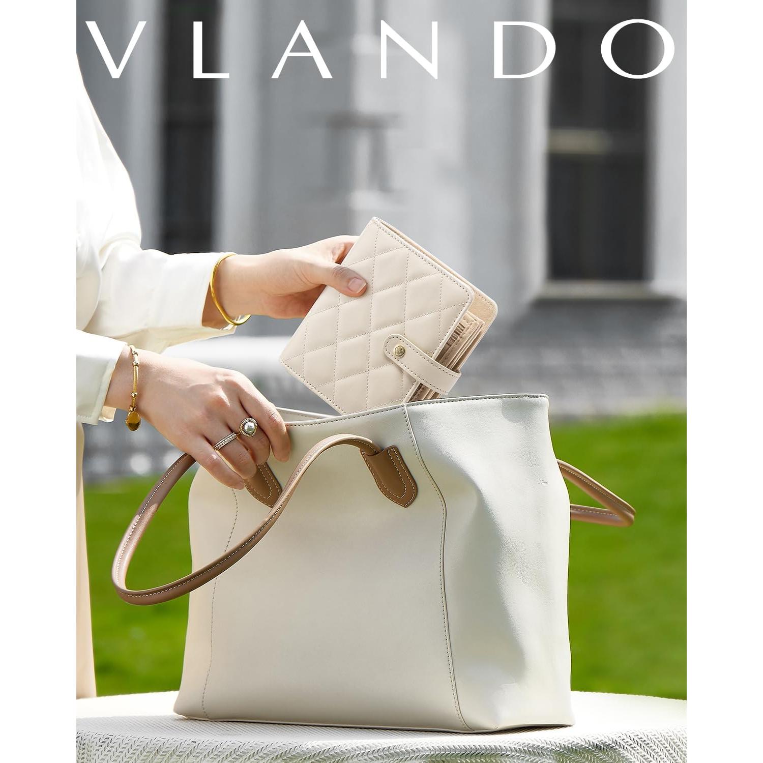 Organizador de Joyería de Viaje Vlando Blanco Crema 13.5x14.2 cm