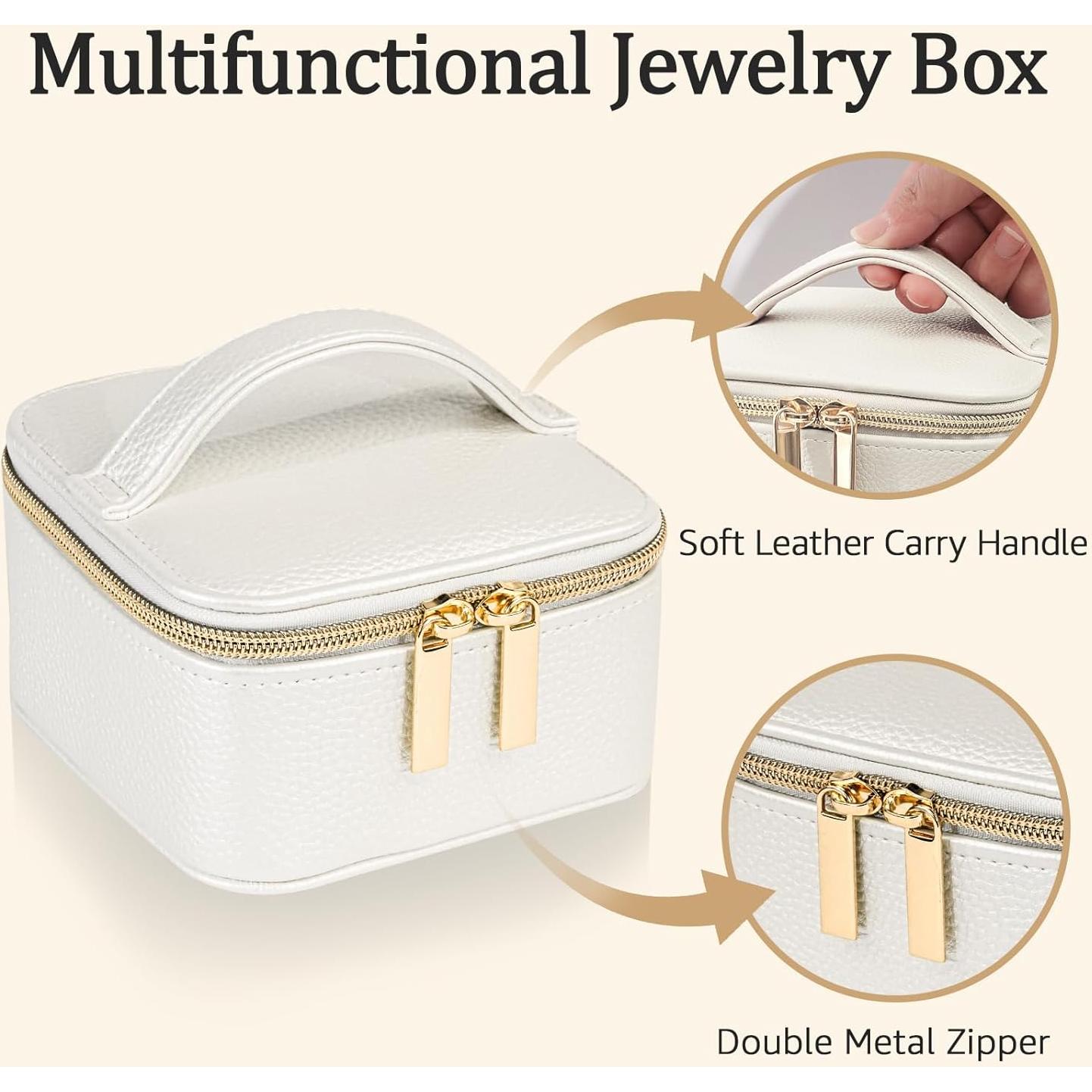 Organizador de Joyería Pequeño Gifturbo - Estuche de Viaje Blanco