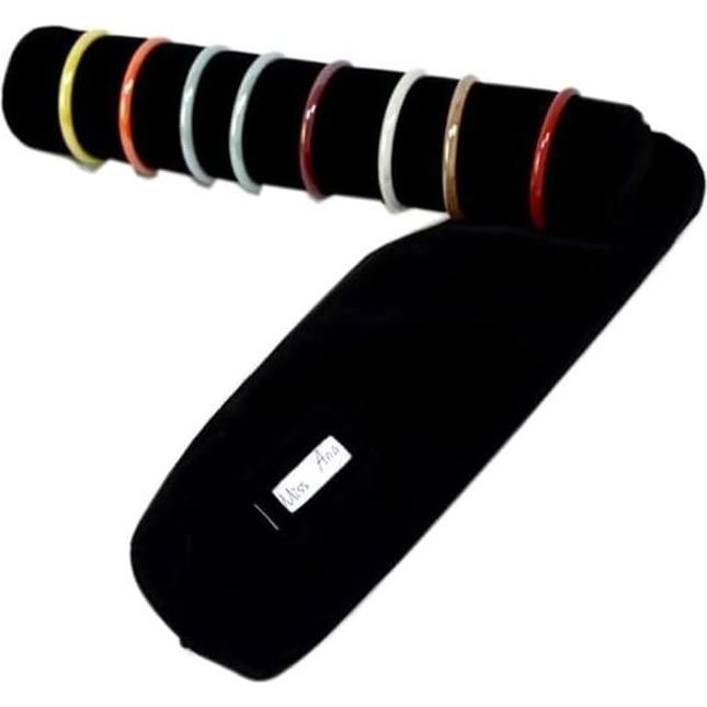 Organizador de Joyería Portátil SCikheft Terciopelo Negro 32cm