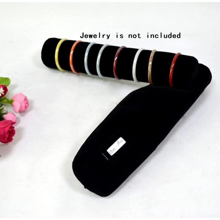 Organizador de Joyería Portátil SCikheft Terciopelo Negro 32cm