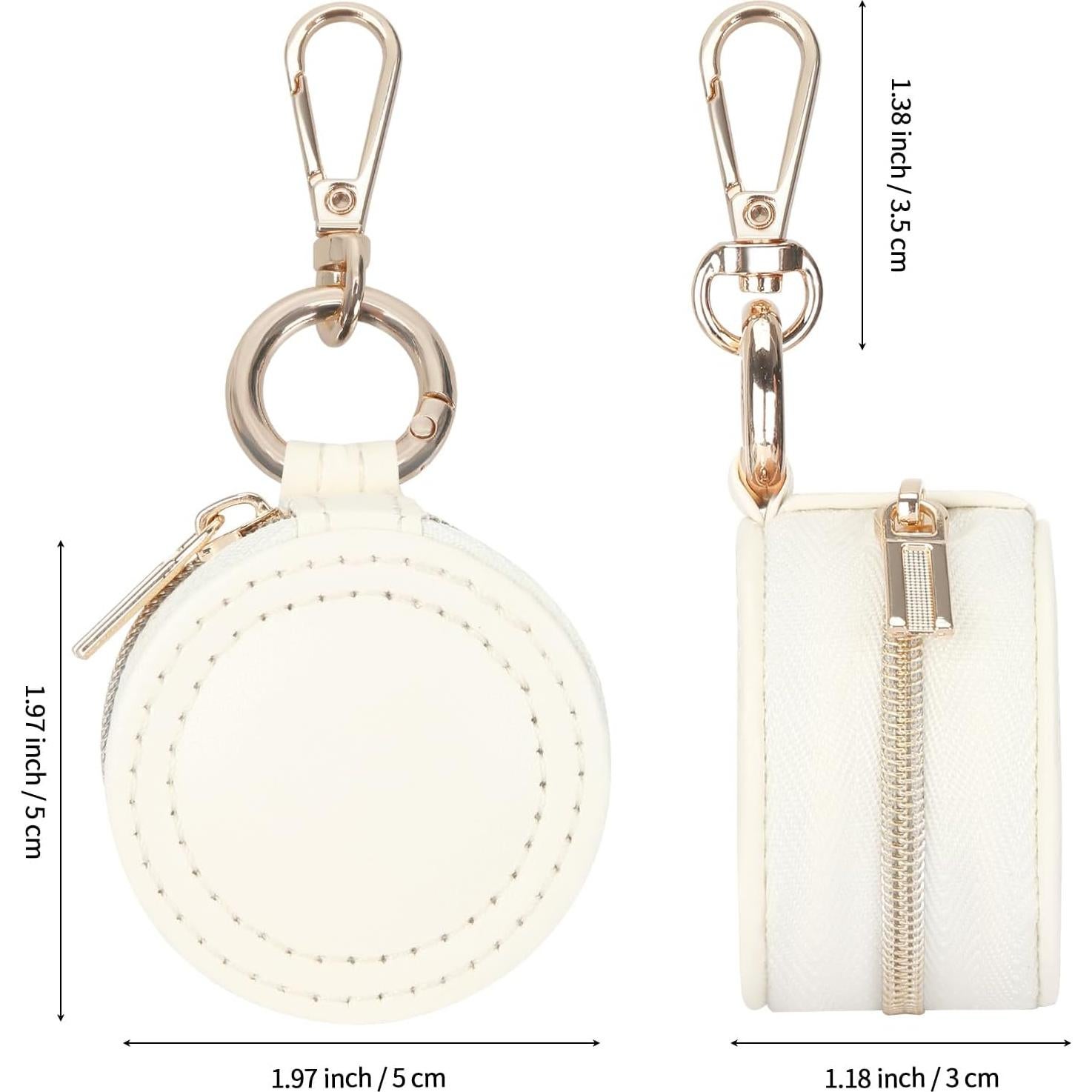 Caja de Soporte para Anillos KUKUVR Blanca Portátil 5x5x3 cm