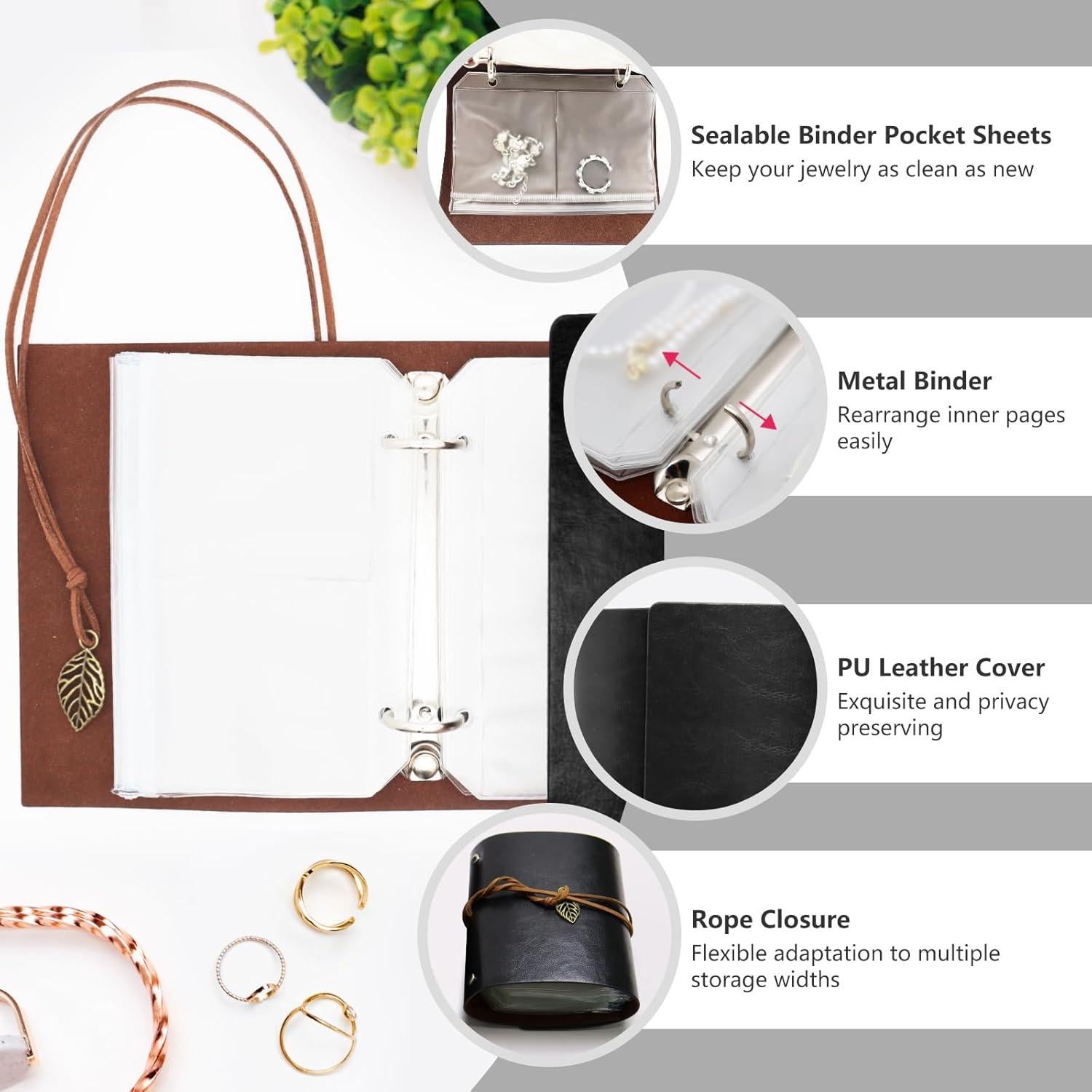 Organizador de Joyería Frutain Negro Portátil para Viaje