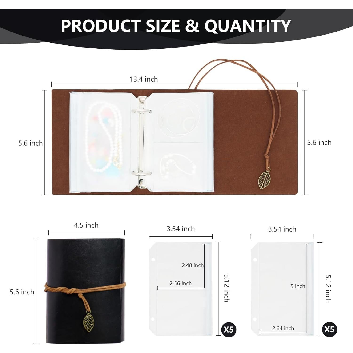 Organizador de Joyería Frutain Negro Portátil para Viaje