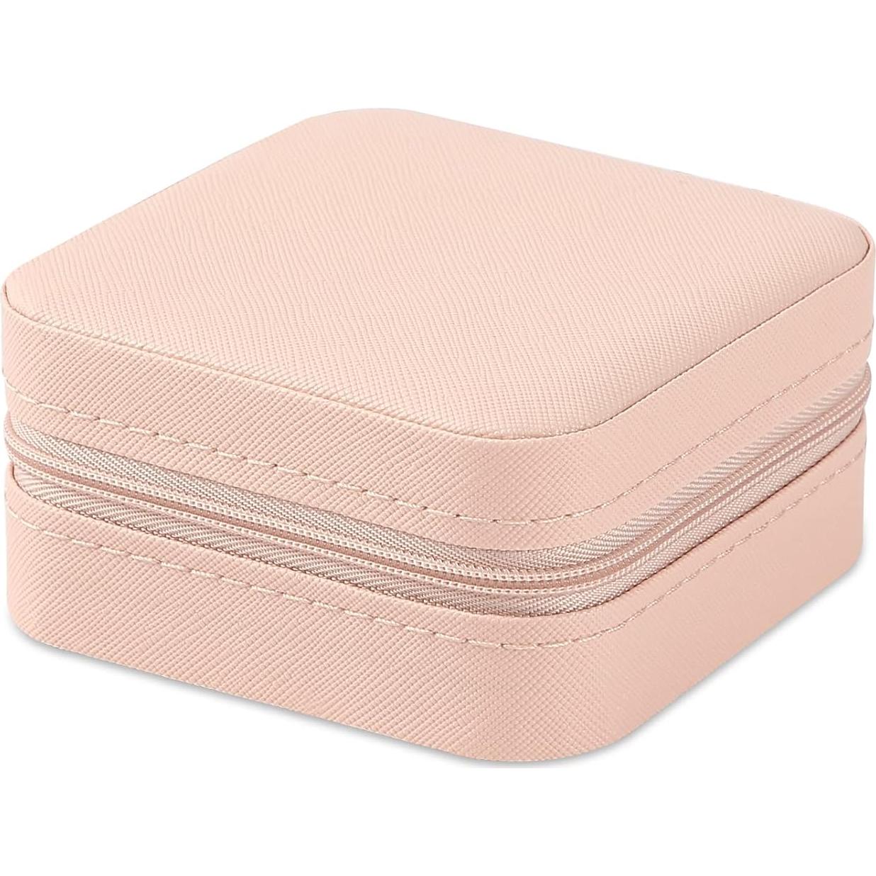 Caja de Joyería Mini de Viaje Neveika Rosa Organizador 10.1 cm
