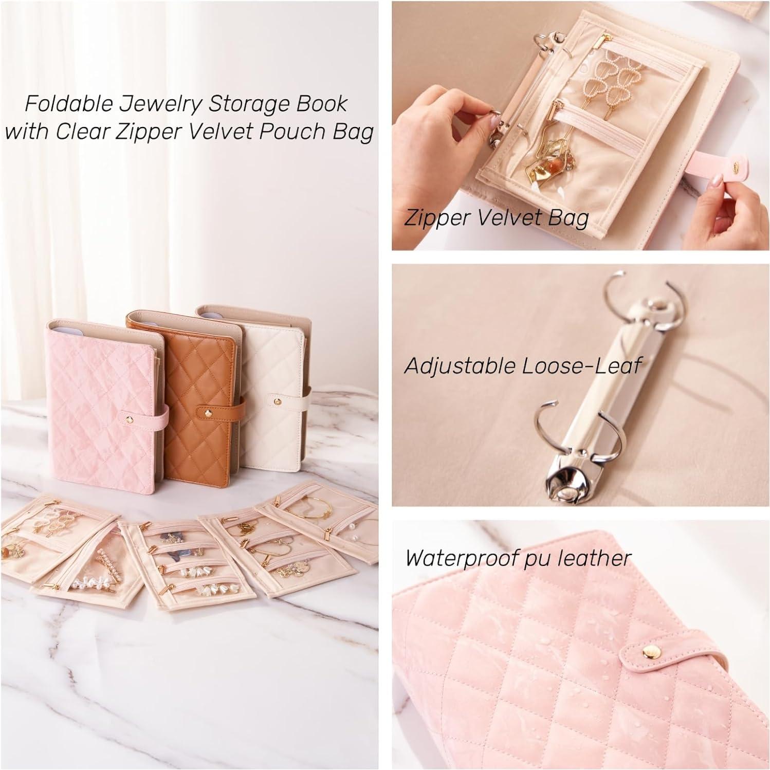 Organizador de Joyería de Viaje DOXINGKAI 17.2x4.3x21.8cm