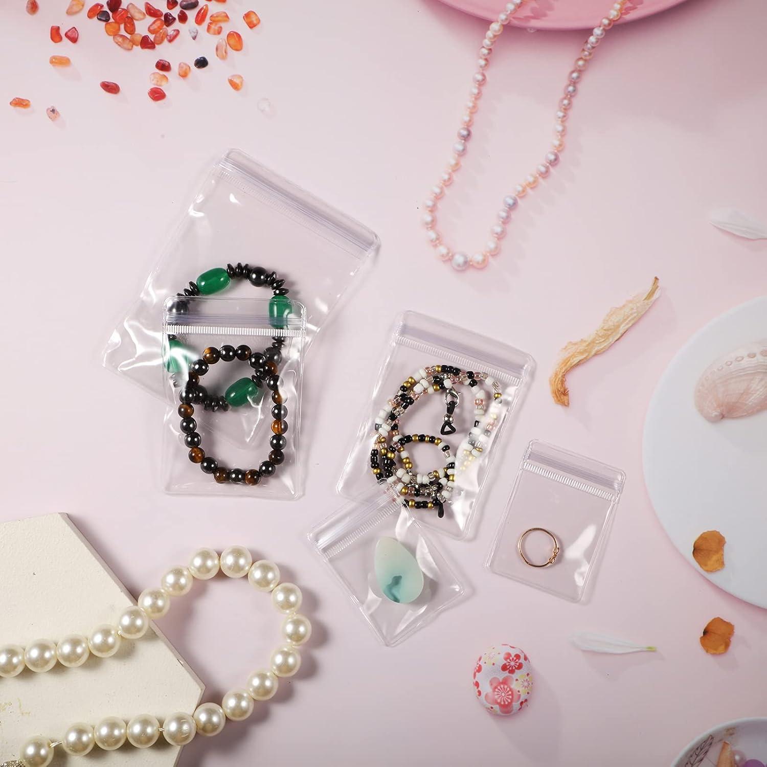 Bolsas de Joyería Clabby Transparentes 120 Piezas 5x7cm 7x10cm 9x13cm