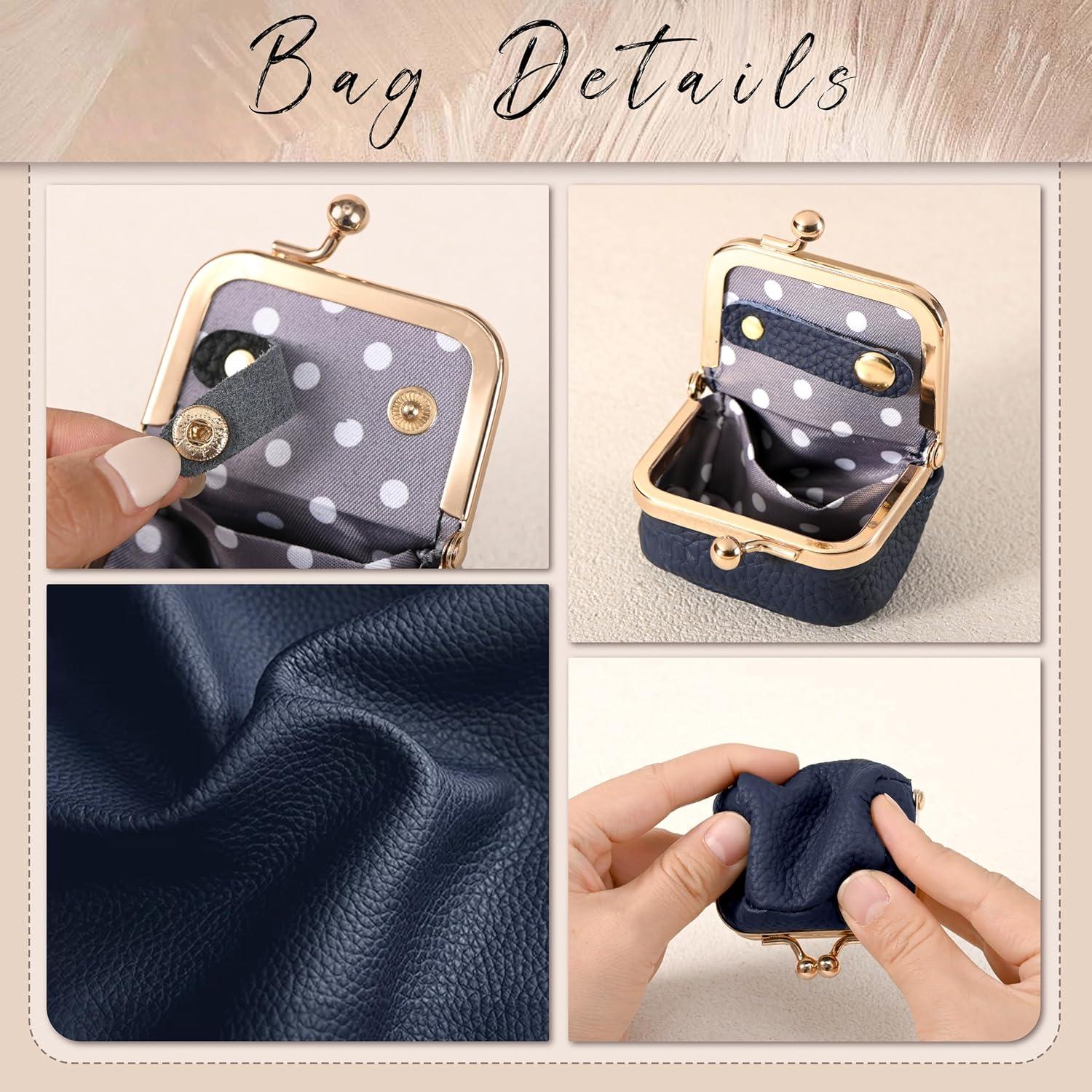 Caja de Joyería de Viaje Zivyes Mini de Cuero Azul