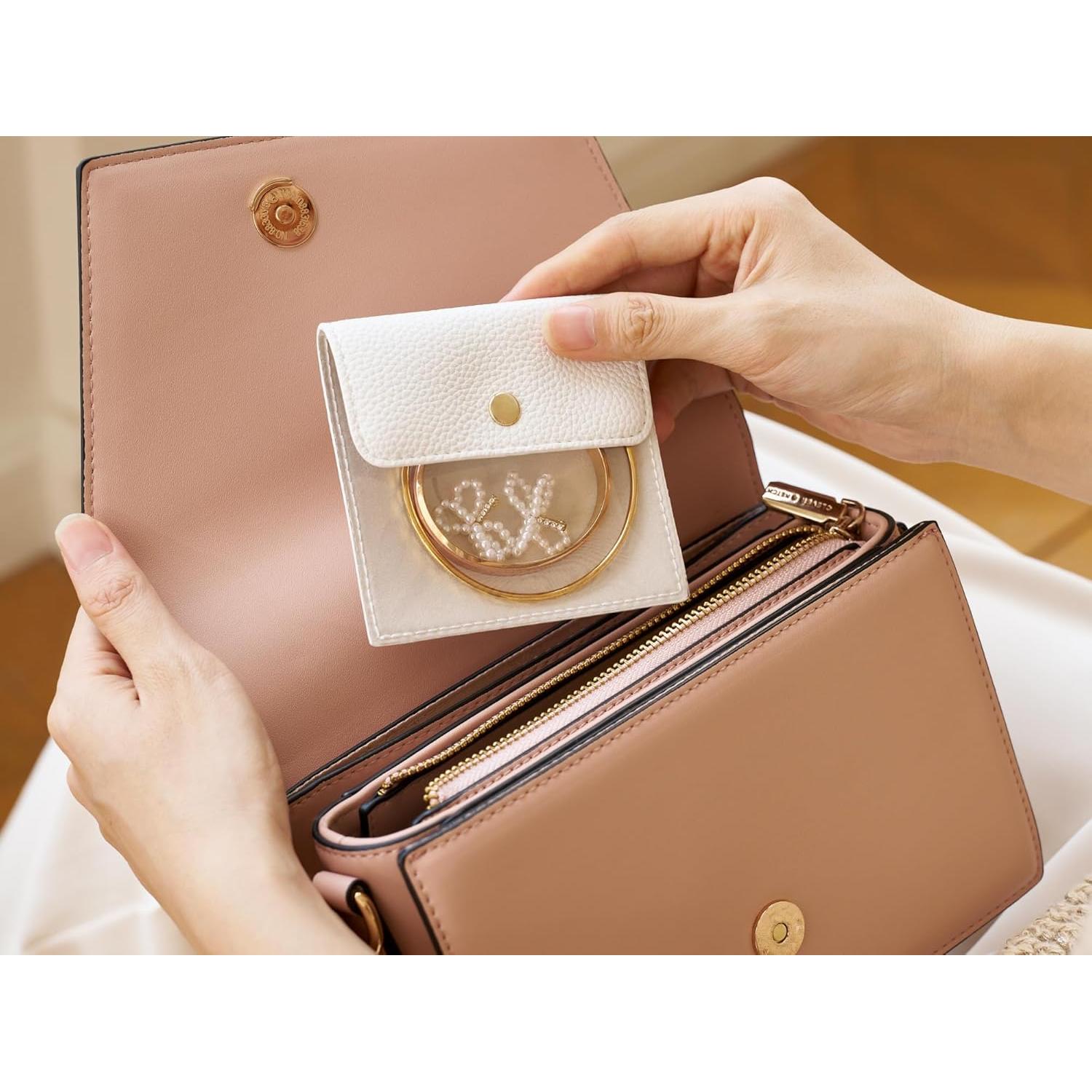 Bolsitas de Joyería Popvibe 6 Pcs Transparentes Viaje