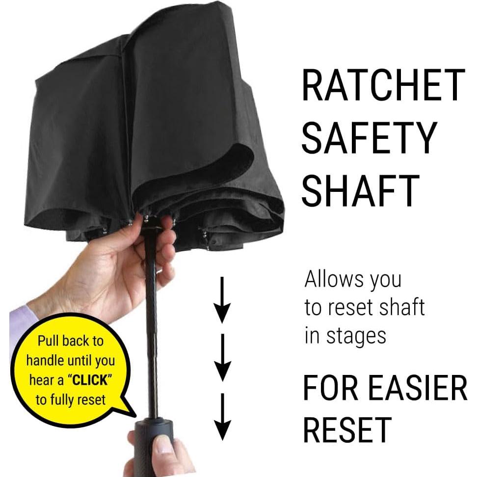 Paraguas Compacto Prostorm Automático 116 cm Resistente Viento