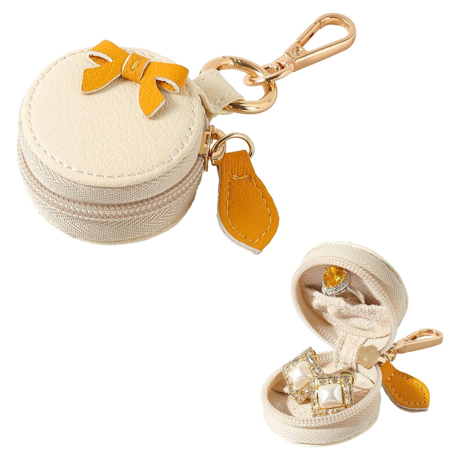 Porta Joyas de Viaje GELVTIC Estuche Cuero Sintético Amarillo