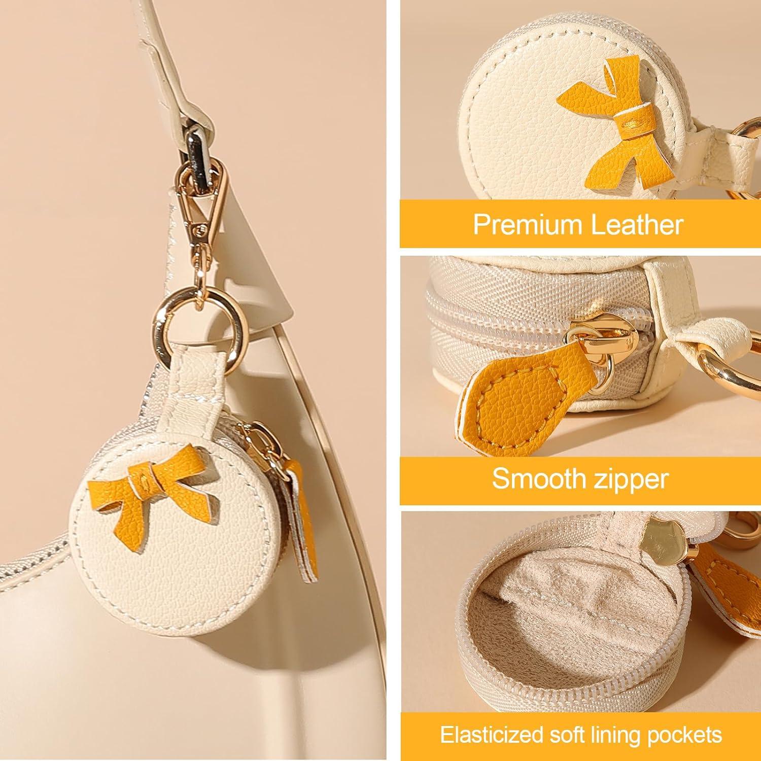 Porta Joyas de Viaje GELVTIC Estuche Cuero Sintético Amarillo