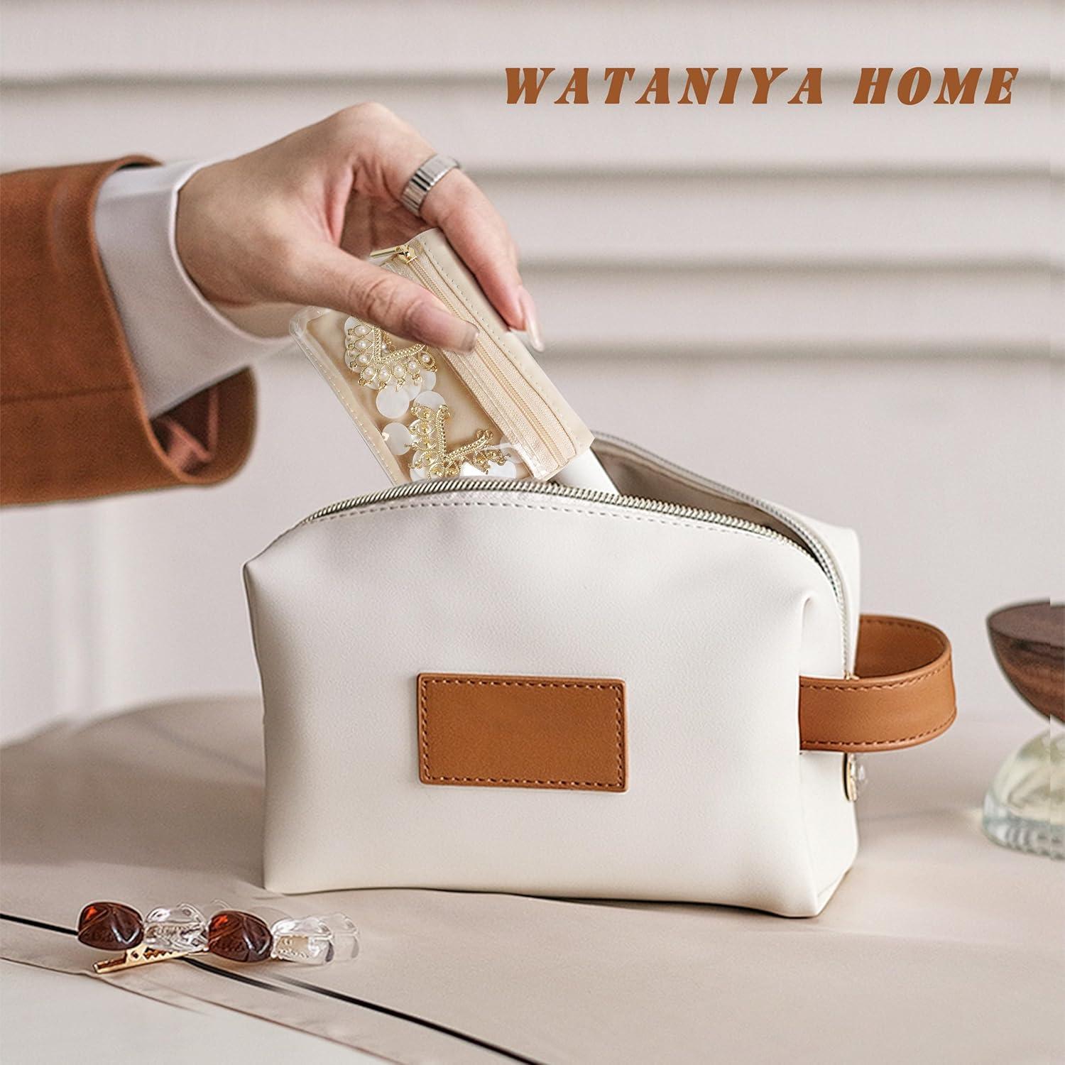 Estuche de Joyería de Viaje WATANIYA HOME Beige 14x14 cm