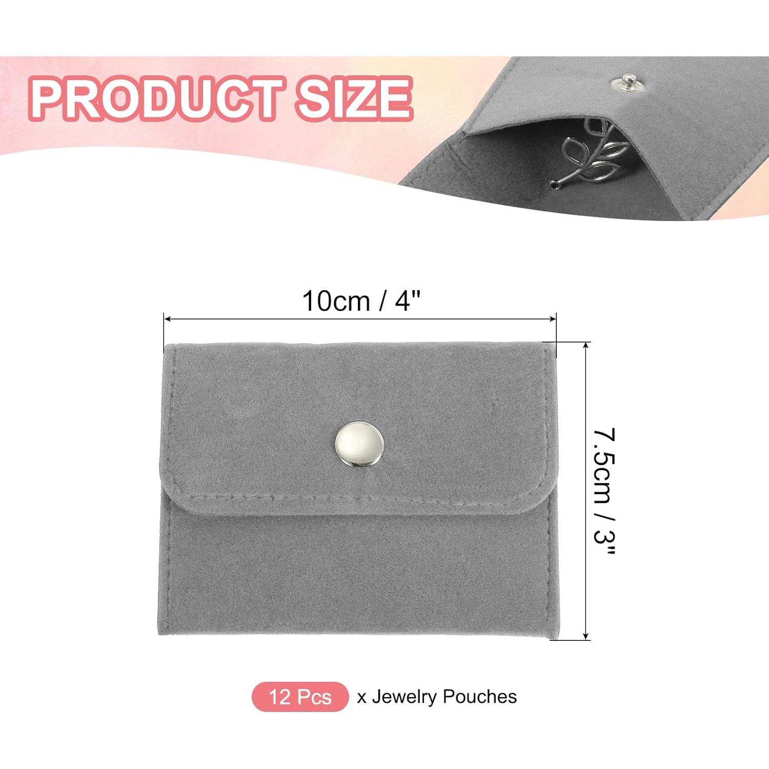 Bolsa de Joyería Velvet PATIKIL 10x7.5cm - Paquete de 12