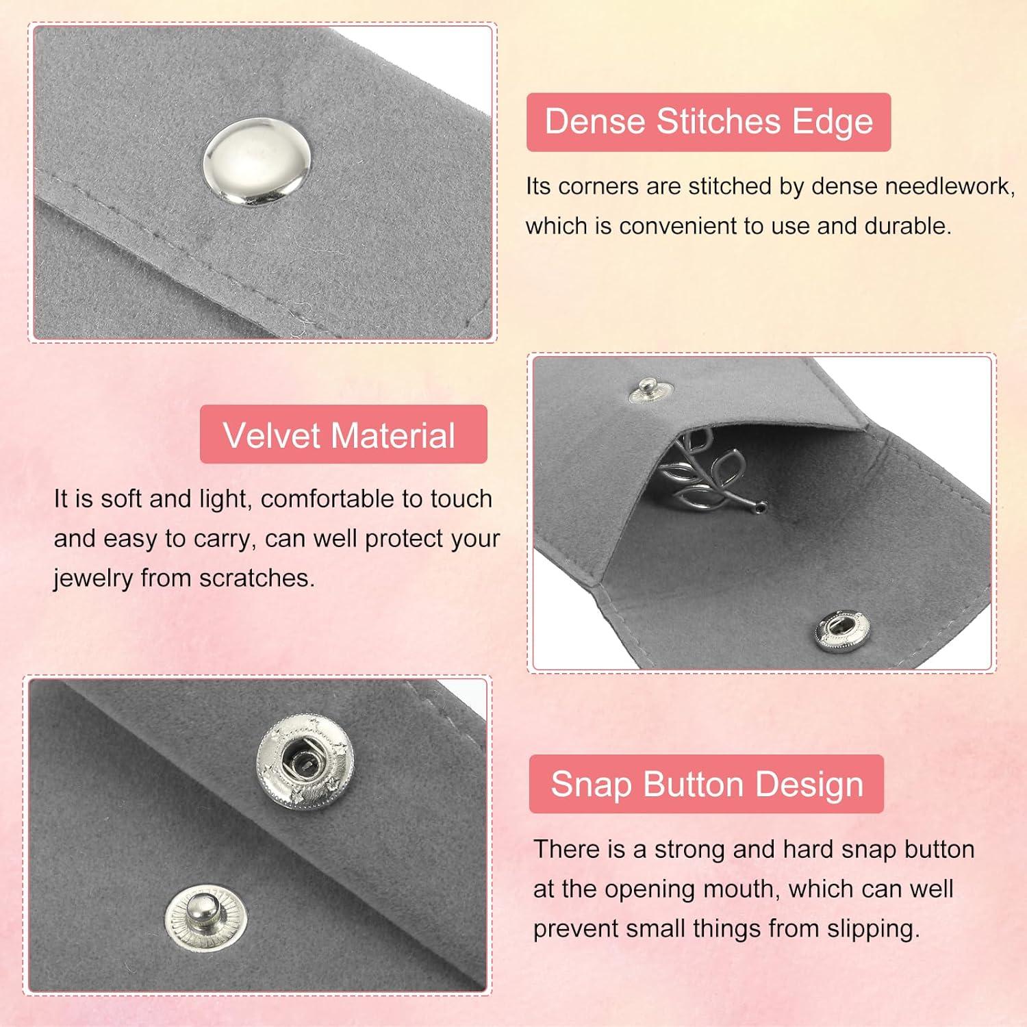 Bolsa de Joyería Velvet PATIKIL 10x7.5cm - Paquete de 12