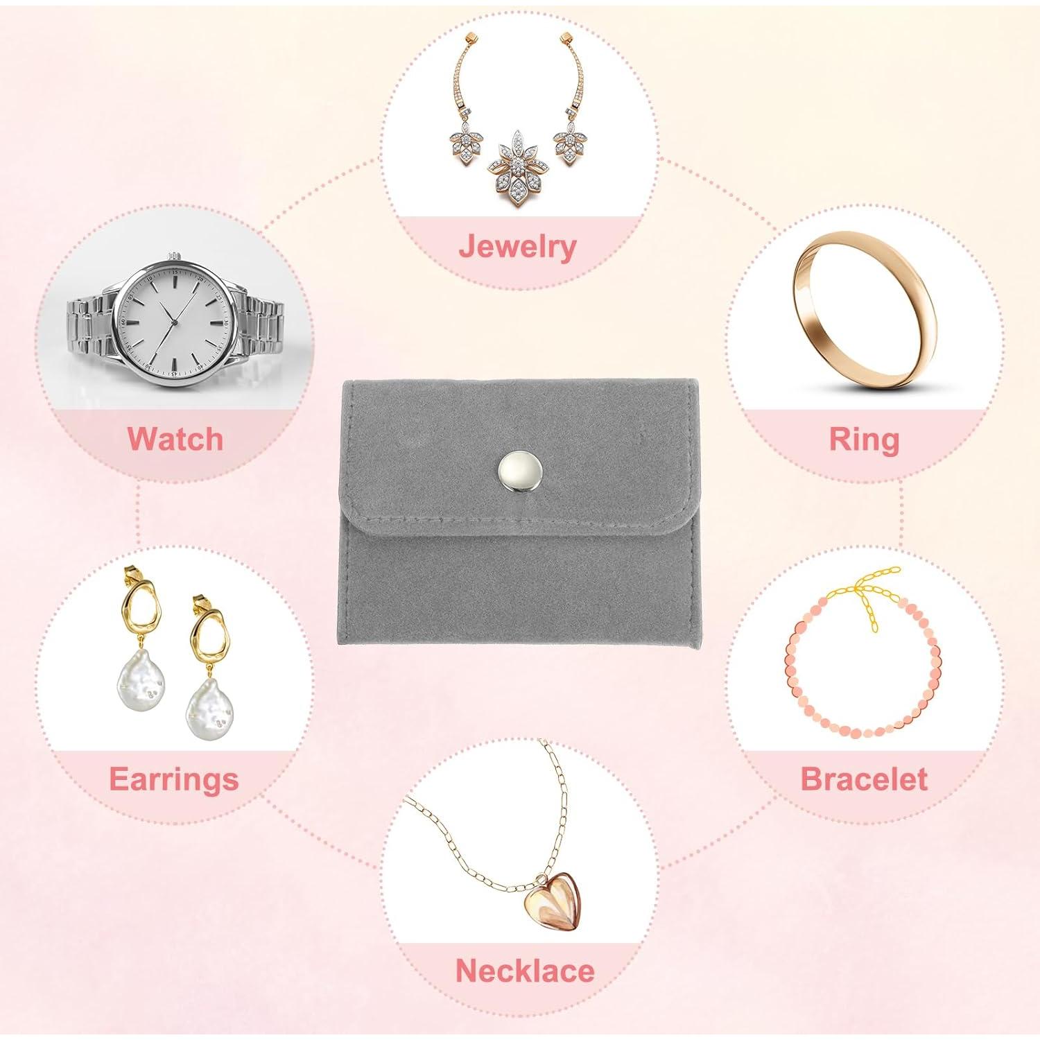 Bolsa de Joyería Velvet PATIKIL 10x7.5cm - Paquete de 12