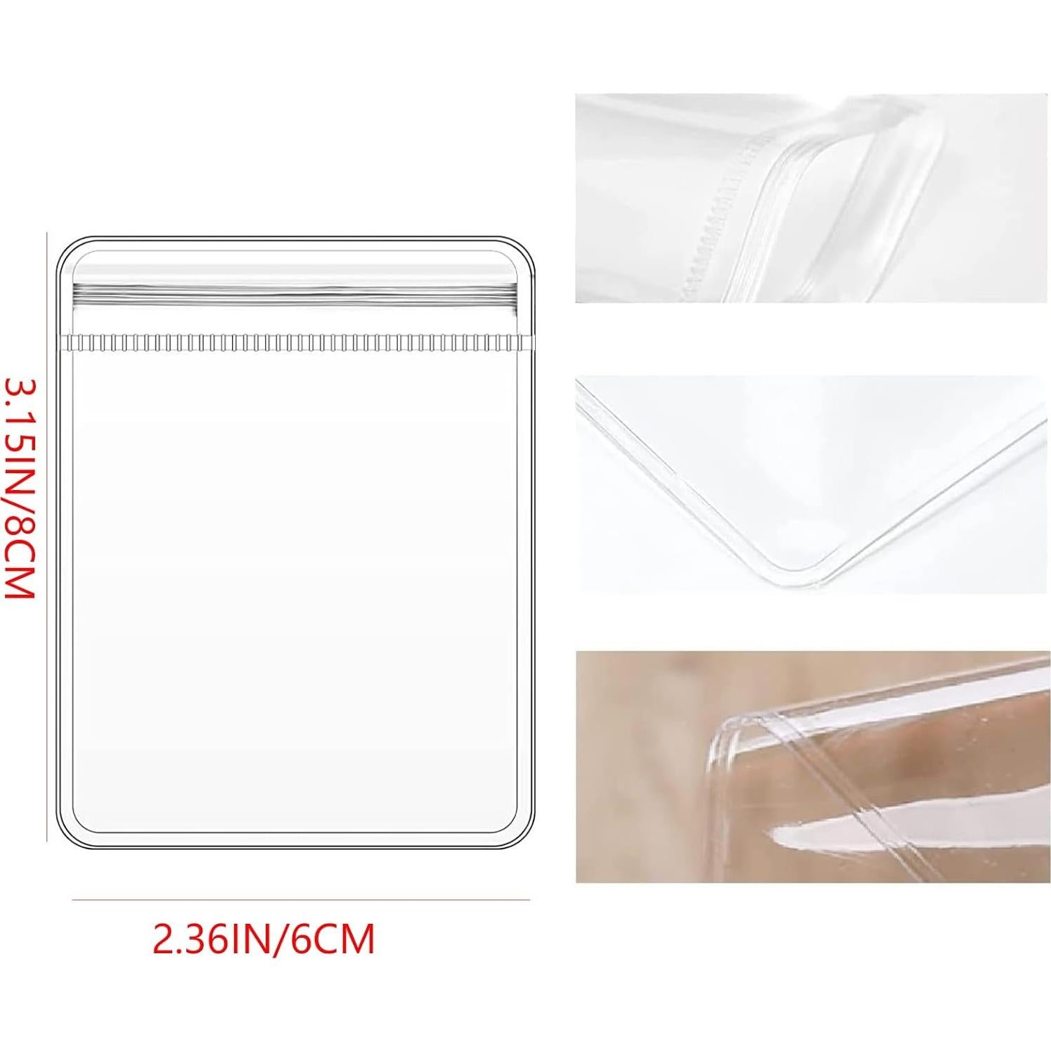 Bolsas de Joyería de PVC GSXRB 100 Piezas 6x8 cm