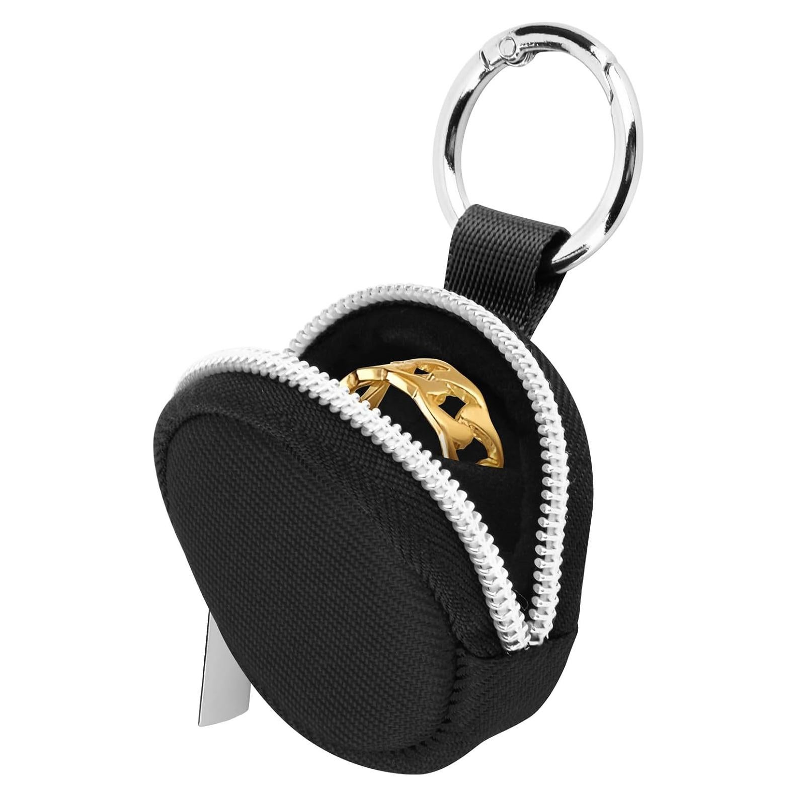Estuche Organizador de Anillos Portátil Homakover Negro 12.7 cm