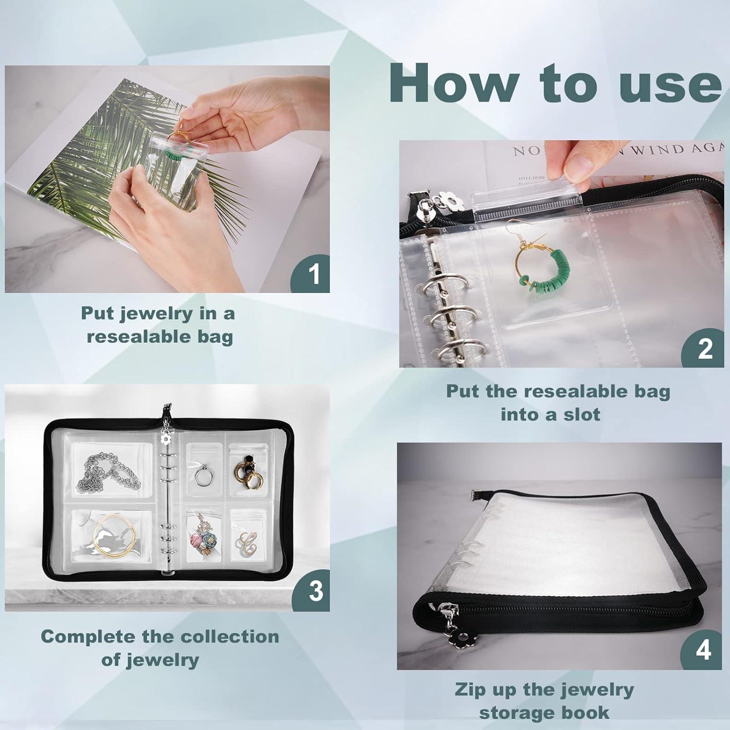 Organizador de Joyería Uprony Negro 120 Compartimentos PVC