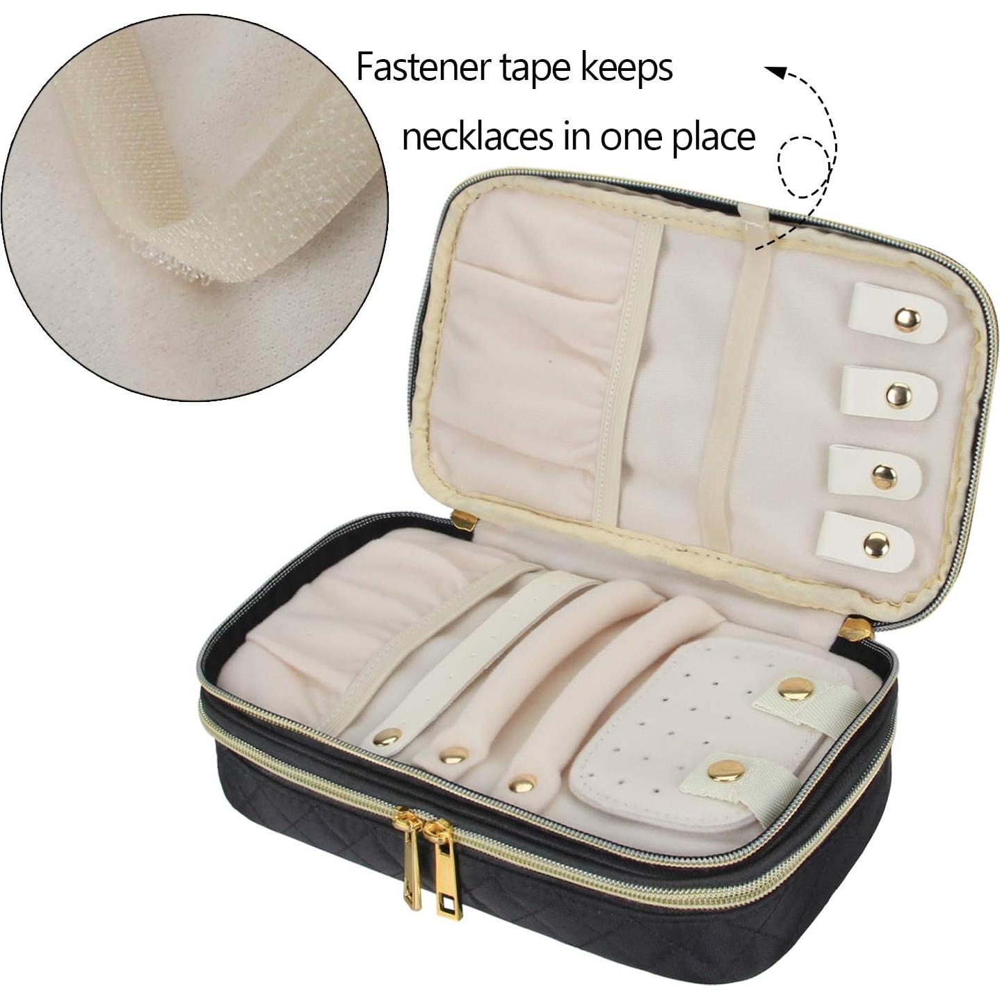 Estuche de Joyería Teamoy Doble Capa Negro 24.1x14x6.4cm