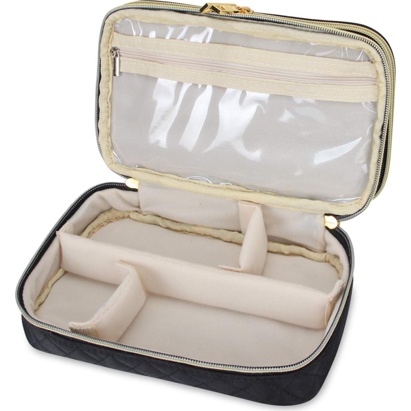 Estuche de Joyería Teamoy Doble Capa Negro 24.1x14x6.4cm