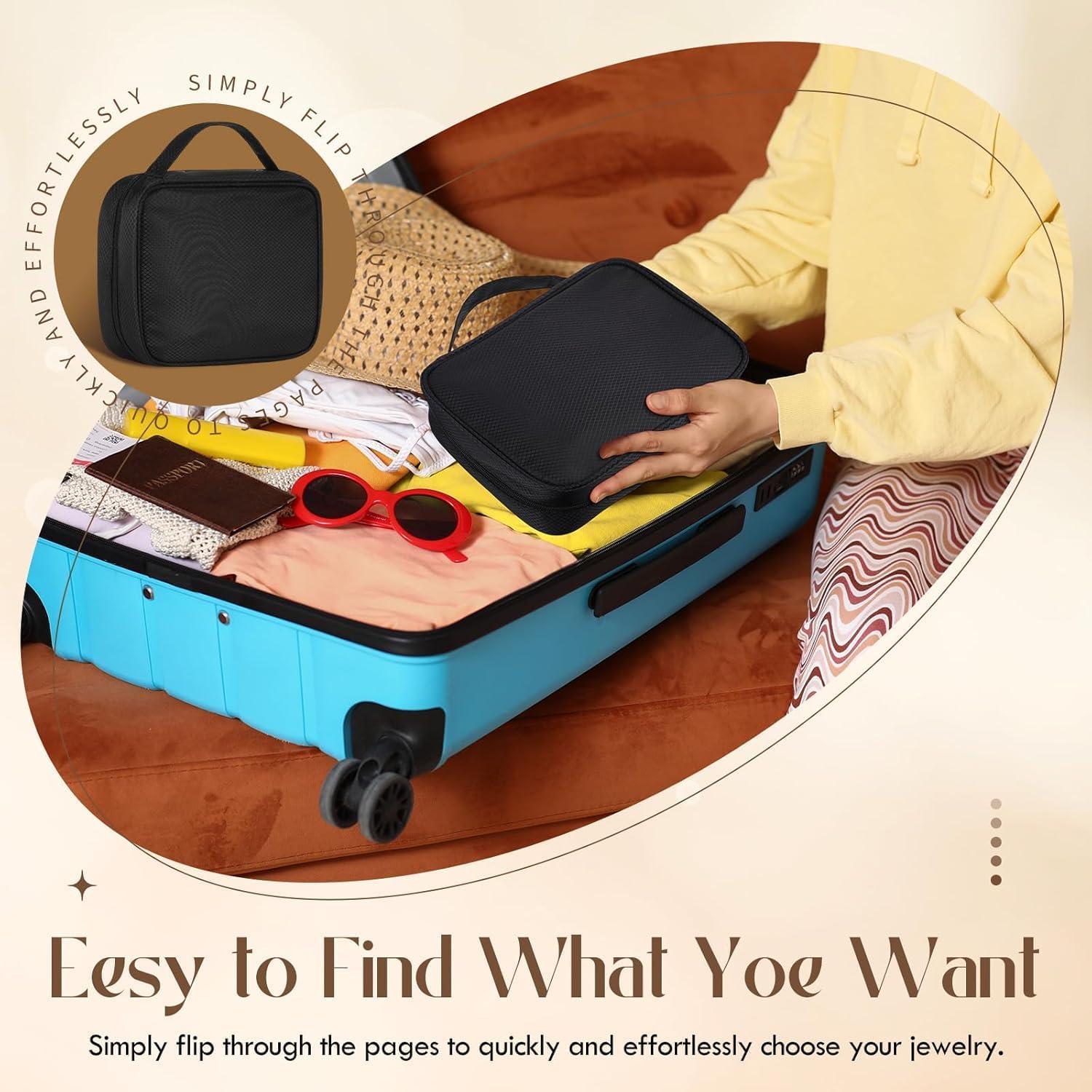 Organizador de Joyería GSXRB Plegable Impermeable 36 Compartimentos