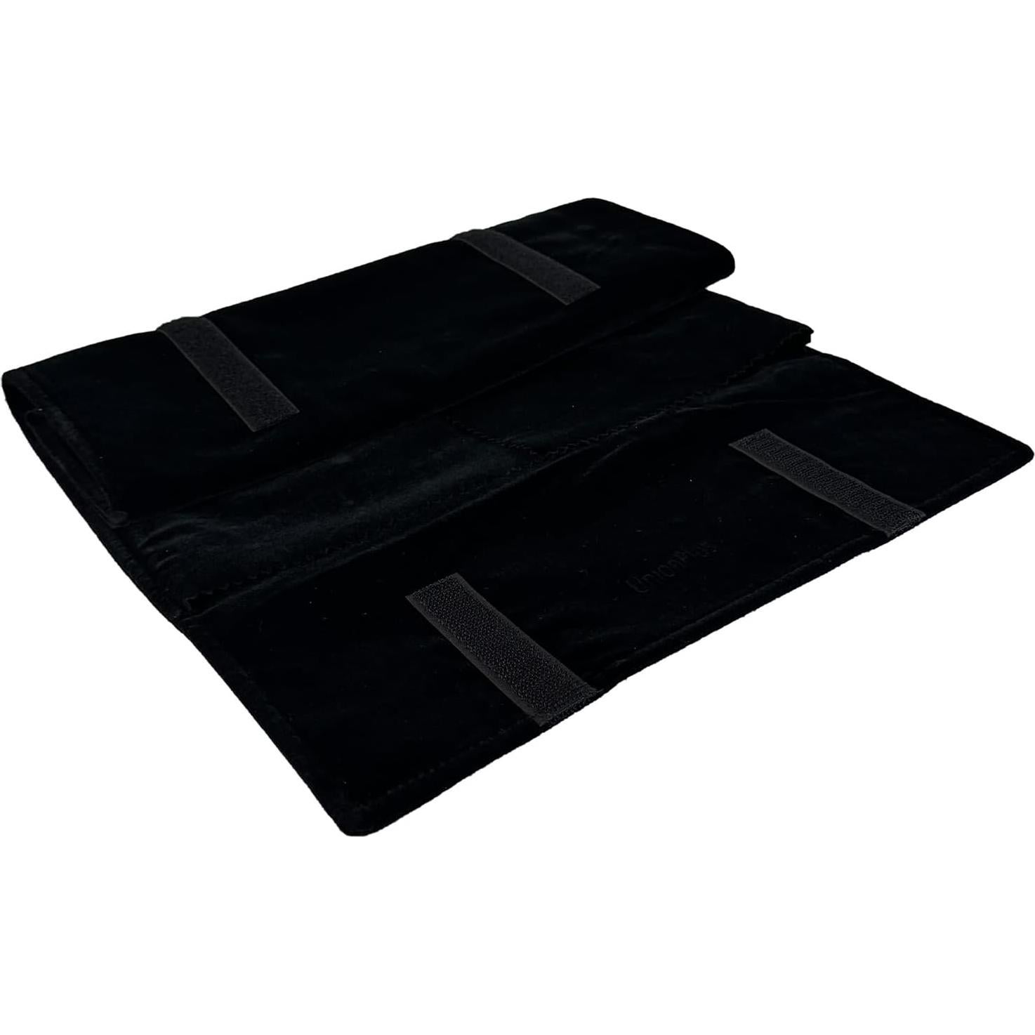 Organizador de Joyas de Viaje UnionPlus Terciopelo Negro 16 Compartimentos