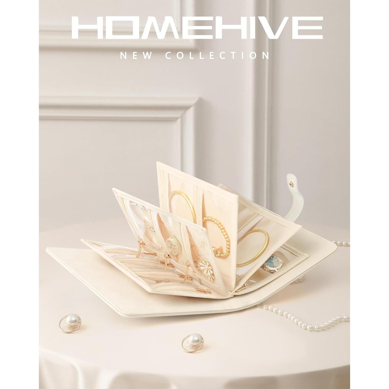 Organizador de Joyería HOMEHIVE Antioxidante Portátil Crema