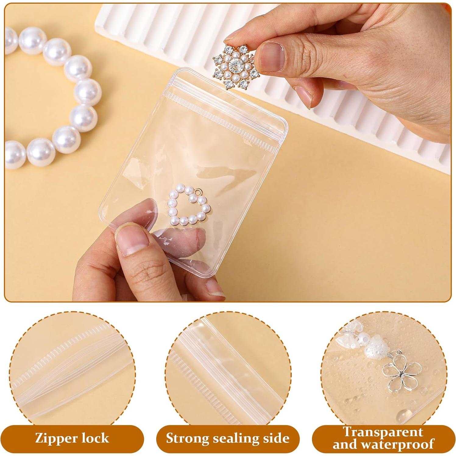 20 Bolsas de Joyería Antitarnish PVC Ymapinc 6x8 cm Transparente