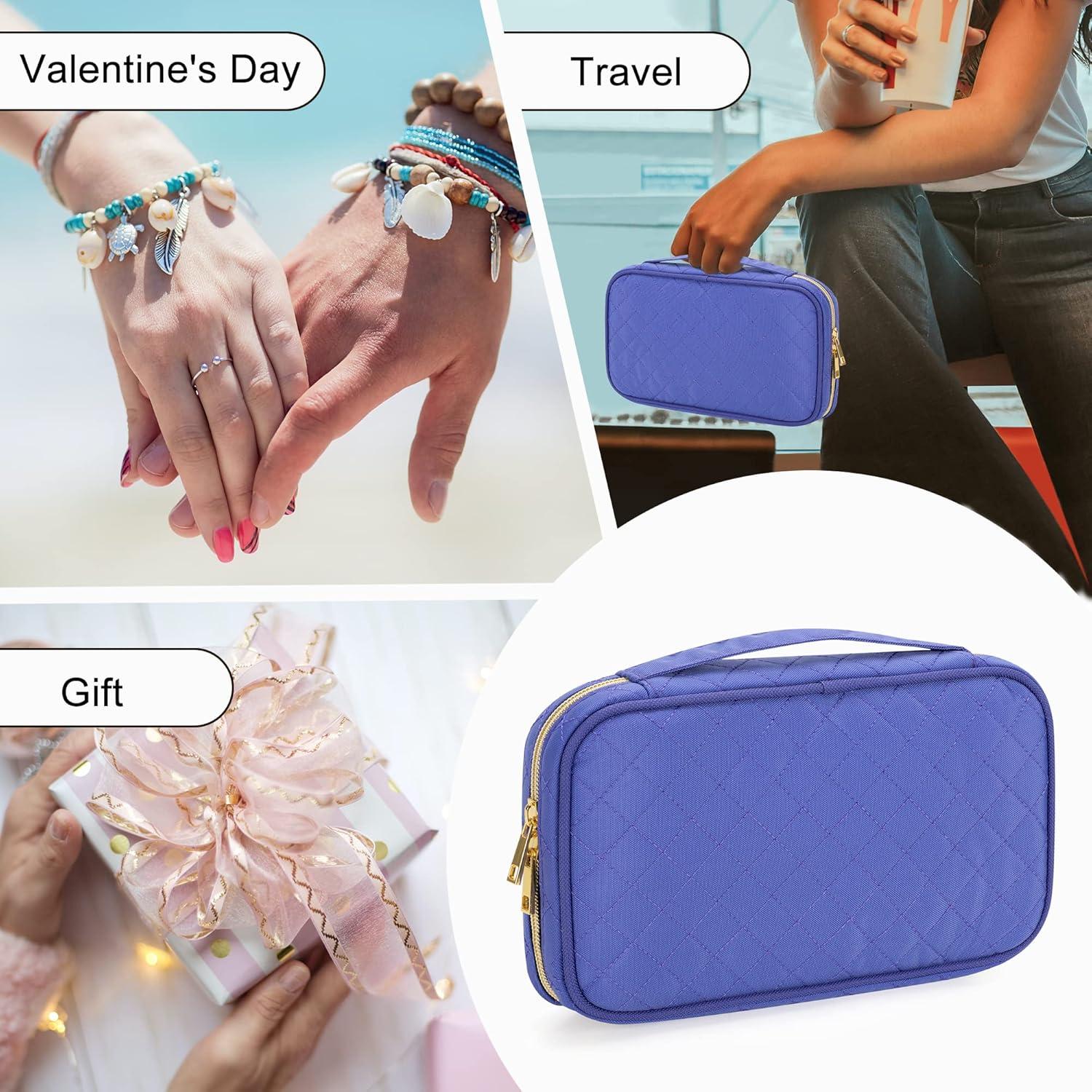 Estuche de Joyería de Viaje Teamoy Mediano Púrpura Acolchado