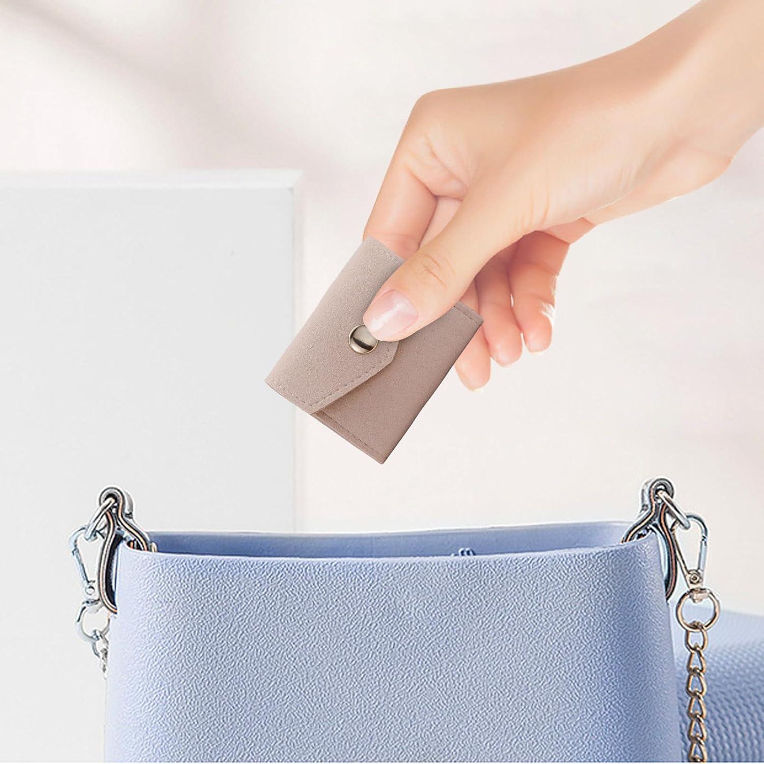 Estuche de Joyas Portátil AfitLulu Rosa Plegable 13.5x6cm