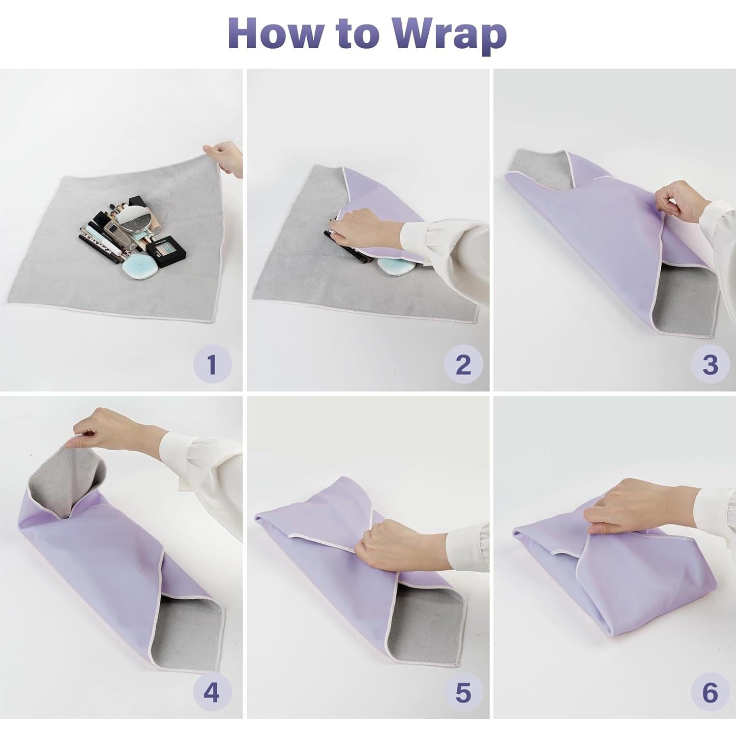 Bolsa de Maquillaje Autoadhesiva Walking Way 35x35cm Púrpura