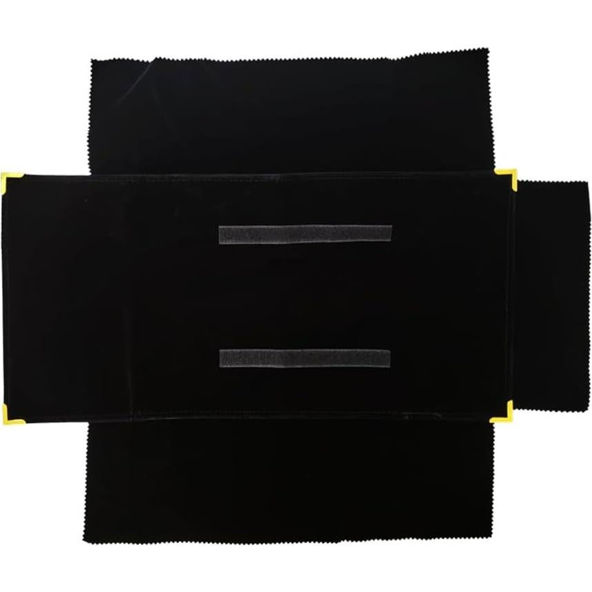 Bolsa de Joyería Portátil Treachi de Terciopelo Negro con Clips