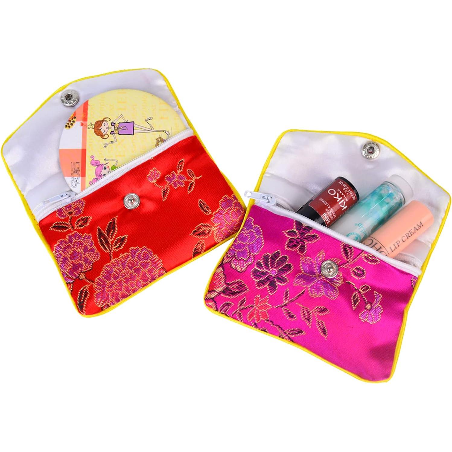 Bolsas de Joyería Baitaihem 9 Piezas Seda Multicolor