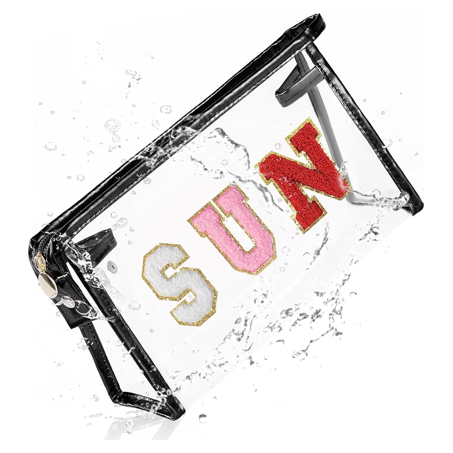 Bolsa de Maquillaje Transparente COSHAYSOO 22.5x7x14 cm