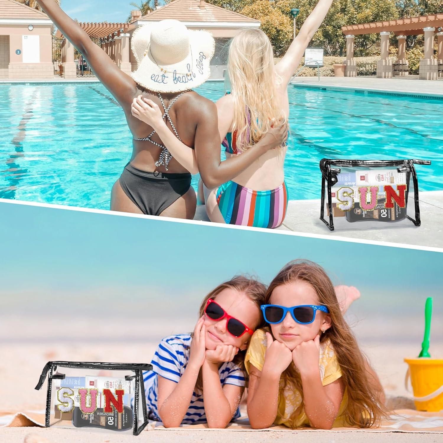 Bolsa de Maquillaje Transparente COSHAYSOO 22.5x7x14 cm