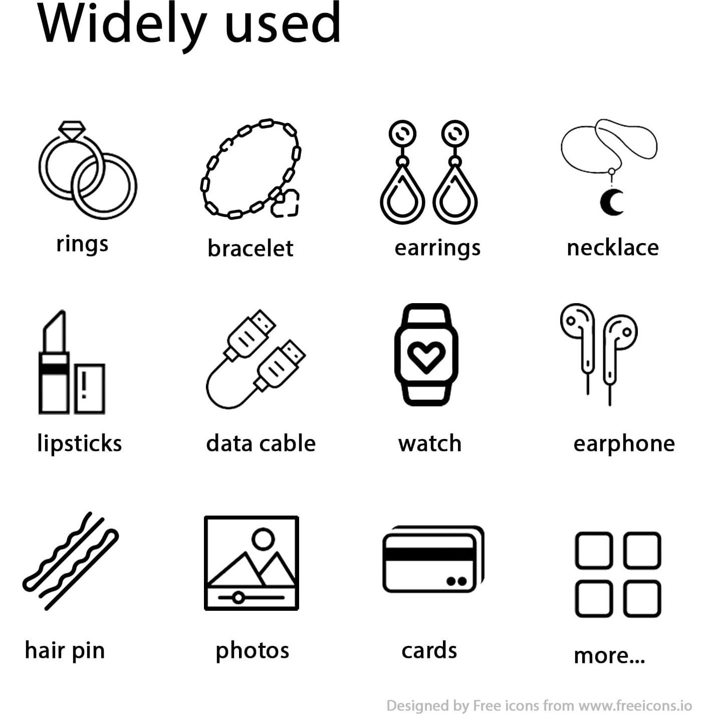 Organizador de Joyería de Viaje HSLFUAI - Estuche Compacto 120 Bolsillos