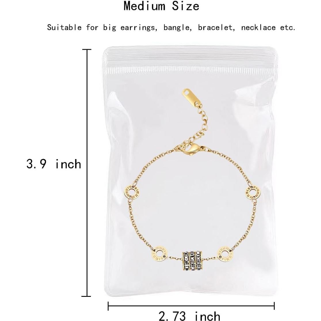 Organizador de Joyería Croshuki 30pcs 3 Tamaños PVC Transparente