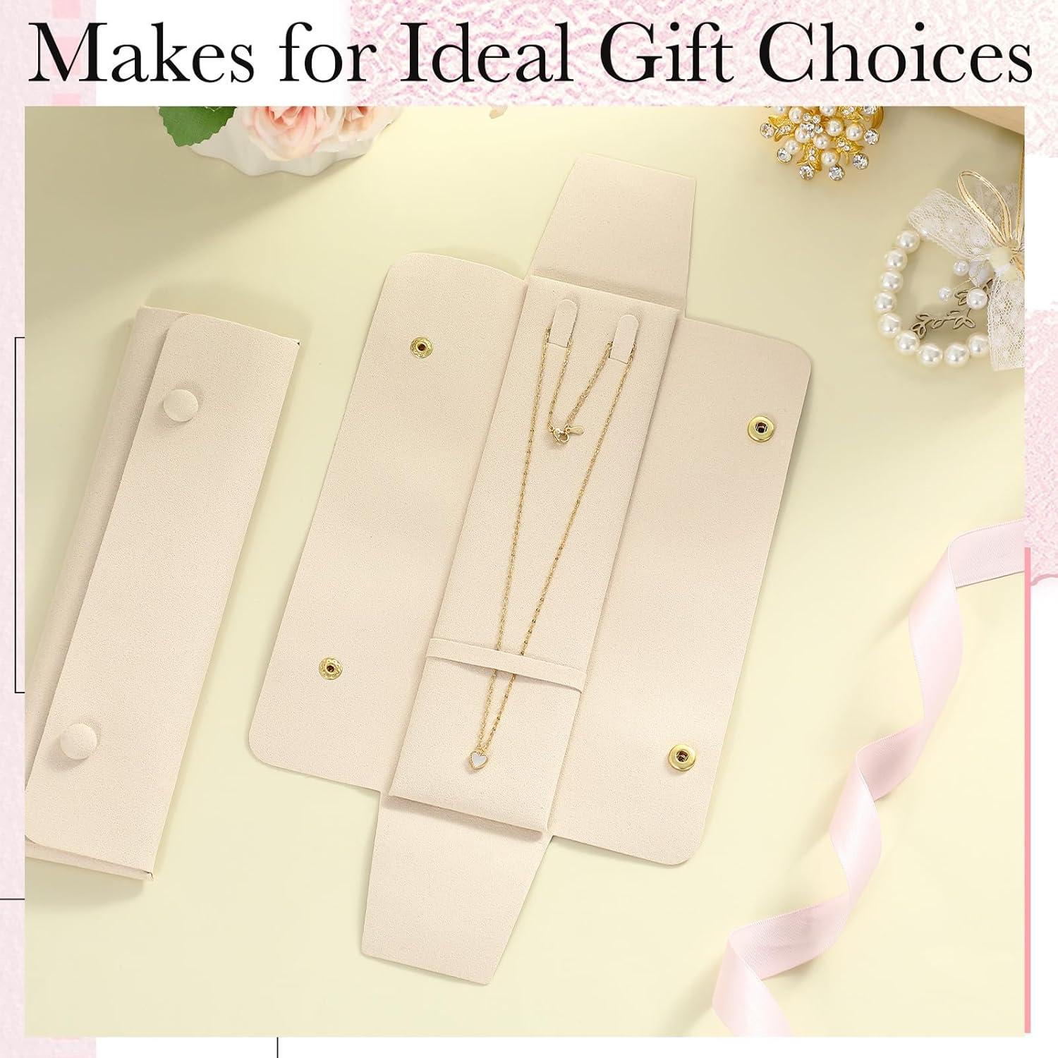 6 Fundas de Collar de Microfibra Remuuly para Viaje - Organizador de Joyería