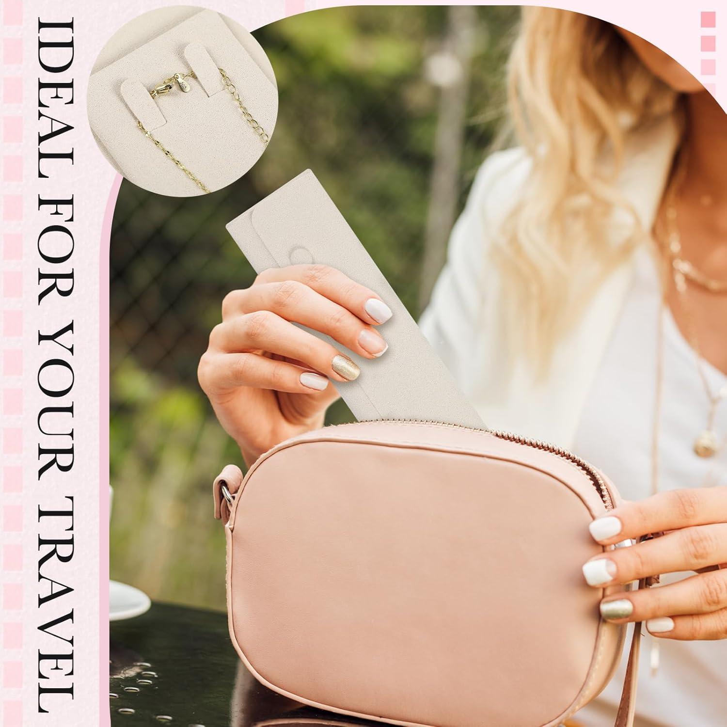 6 Fundas de Collar de Microfibra Remuuly para Viaje - Organizador de Joyería