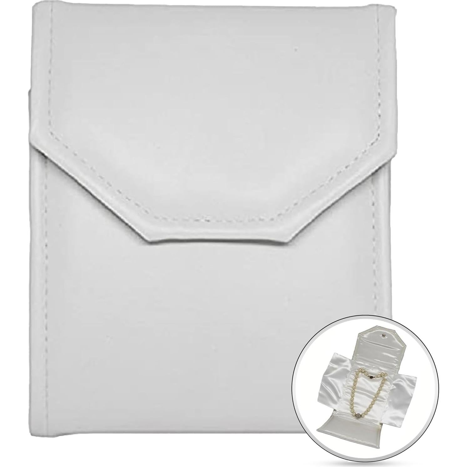 Funda de Joyería Novel Box Pequeña 17.78x12.7 cm Blanca