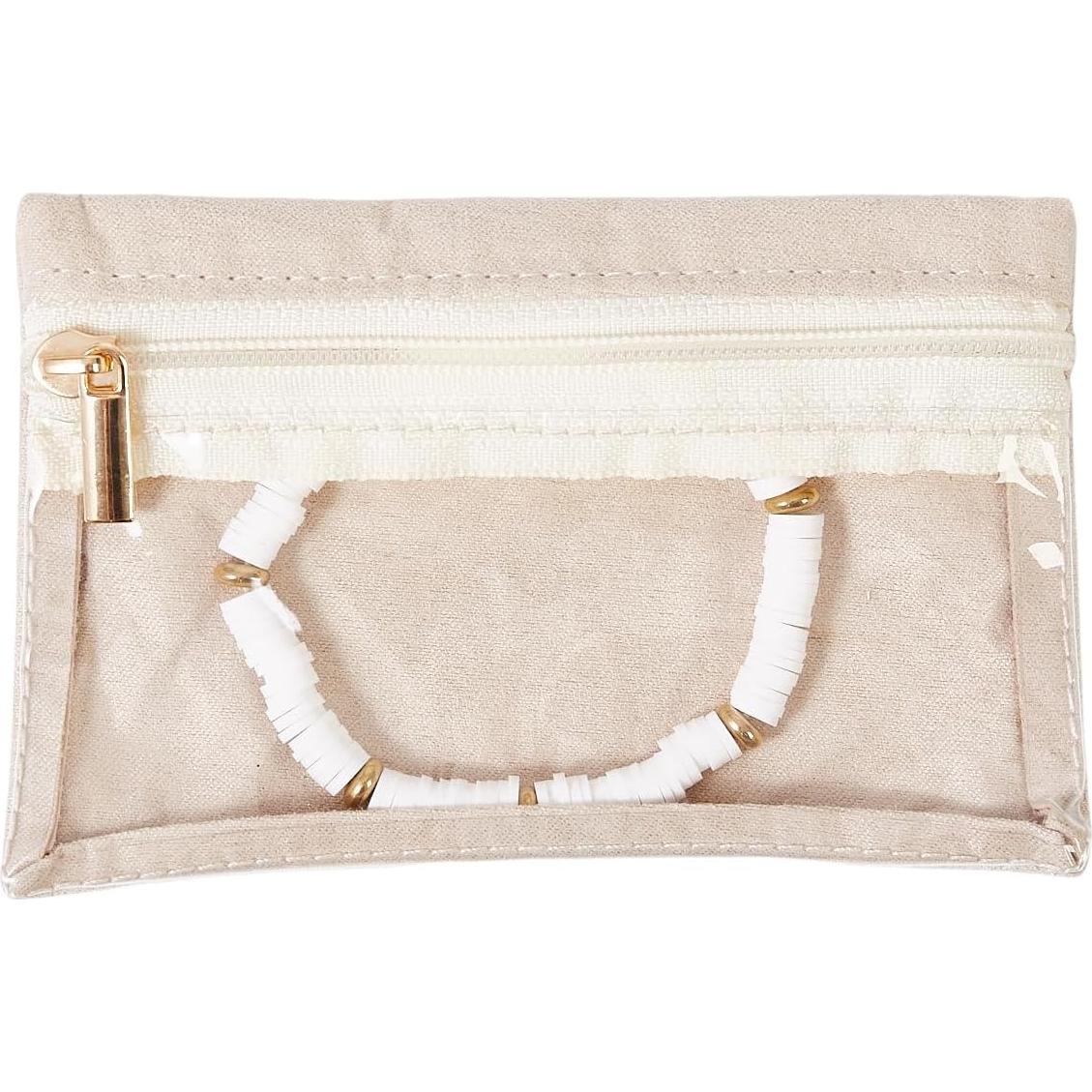 Bolsas de Joyería de Viaje Yaqulen 6 Pcs Beige Organizador