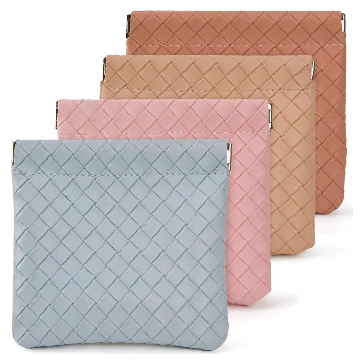 Estuche de Maquillaje Mini 4PCS Cuero Impermeable Multicolor