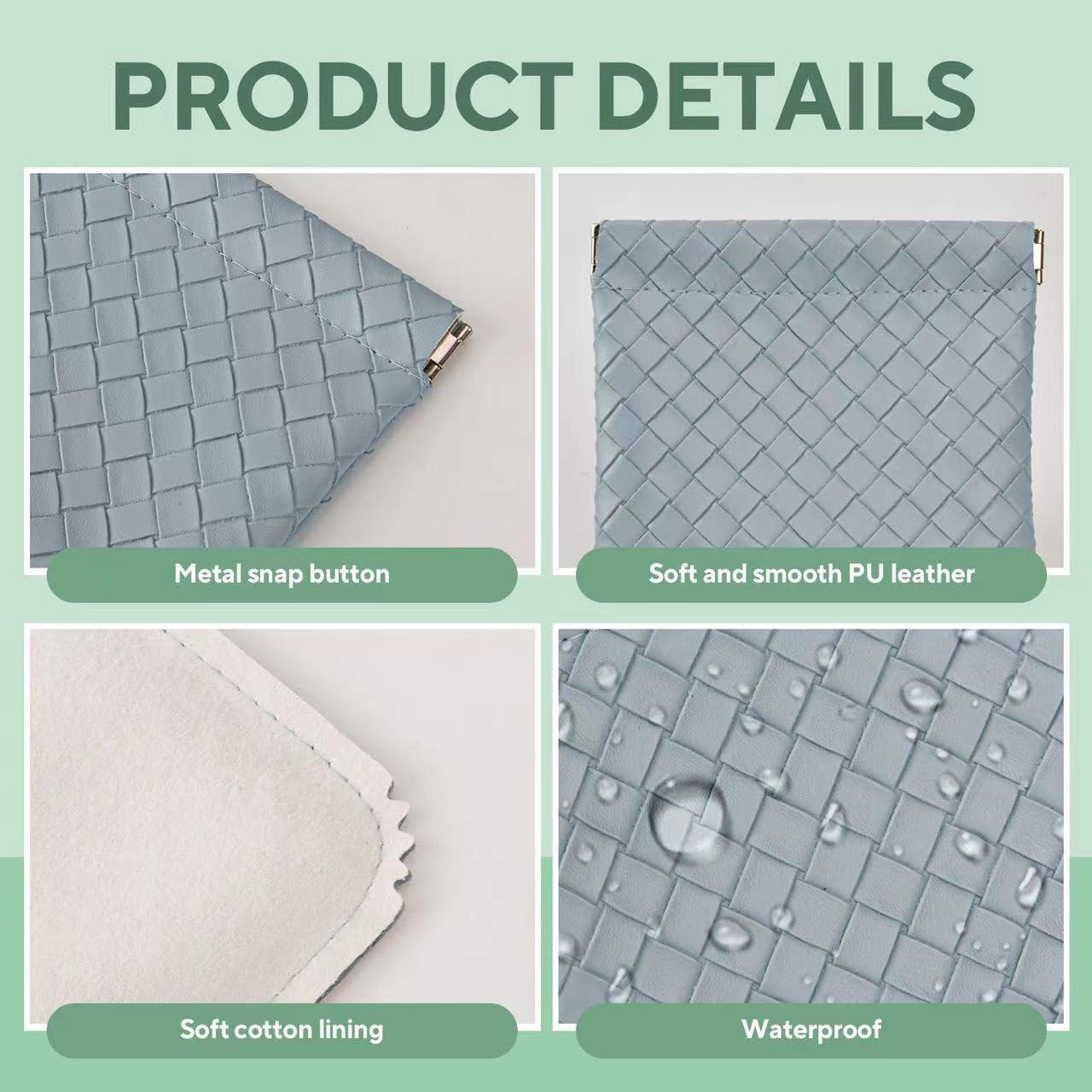 Estuche de Maquillaje Mini 4PCS Cuero Impermeable Multicolor