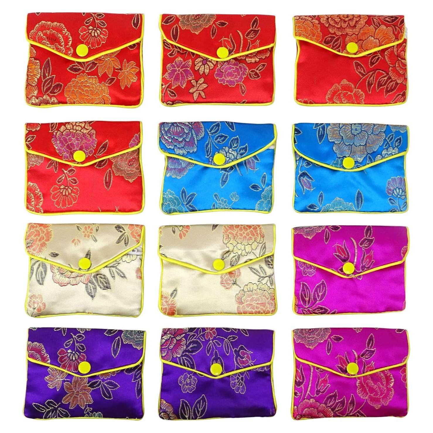 Bolsa de Seda para Joyería Honbay 12PCS Brocade Bordada M